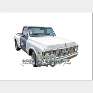 1971 Chevrolet C10 Shortbed Stepside Pickup Truck Posters and Art